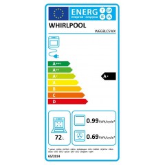Whirlpool W6G8LCSWX Κουζίνα 72lt με Εστίες Φυσικού Αερίου Π60εκ. Inox